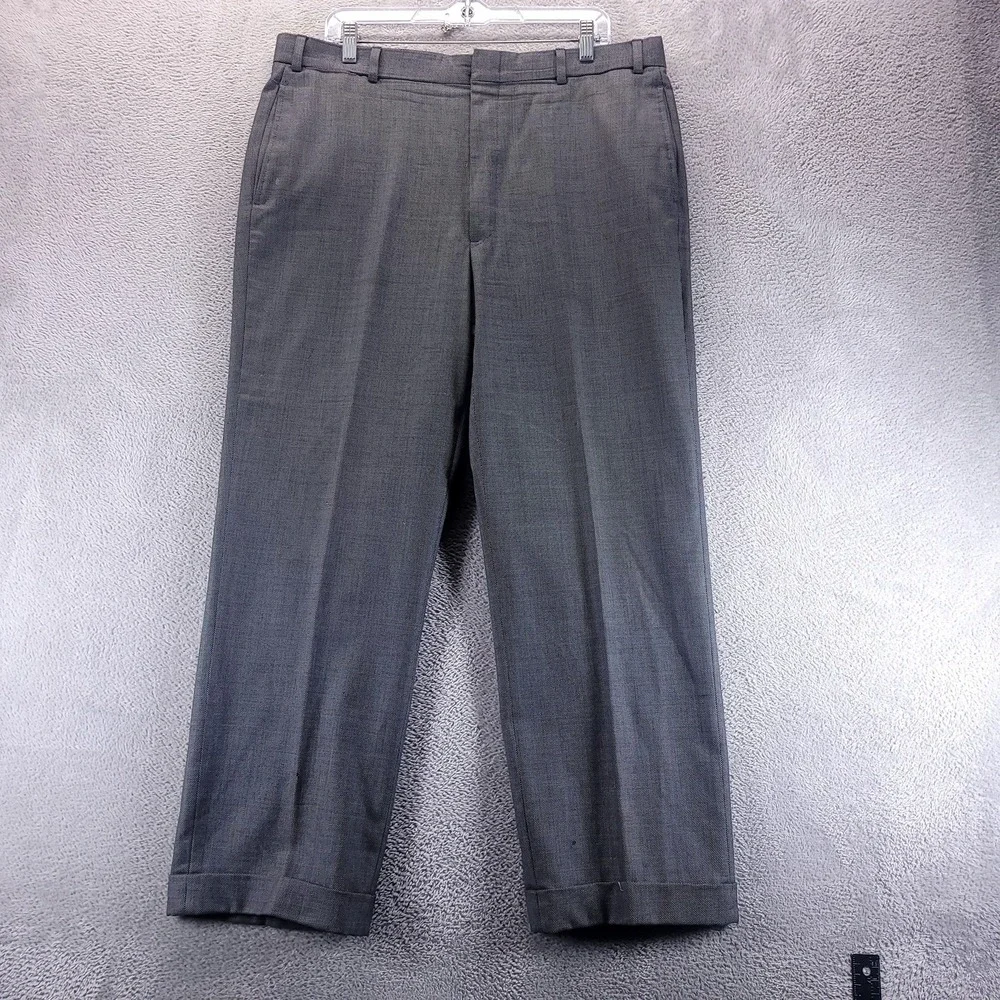 VTG J Press Suit Mens 43R 37x27 Gray Wool Classic Fit 2 Piece Pressidential USA